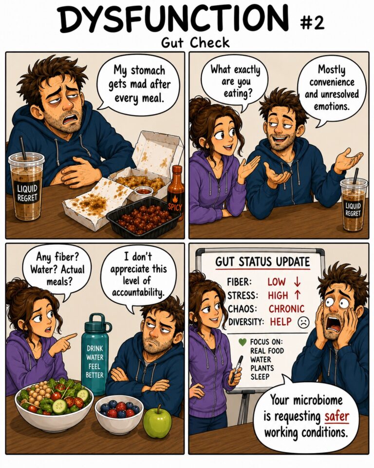 Dysfunction Comic, Gut Health gut check